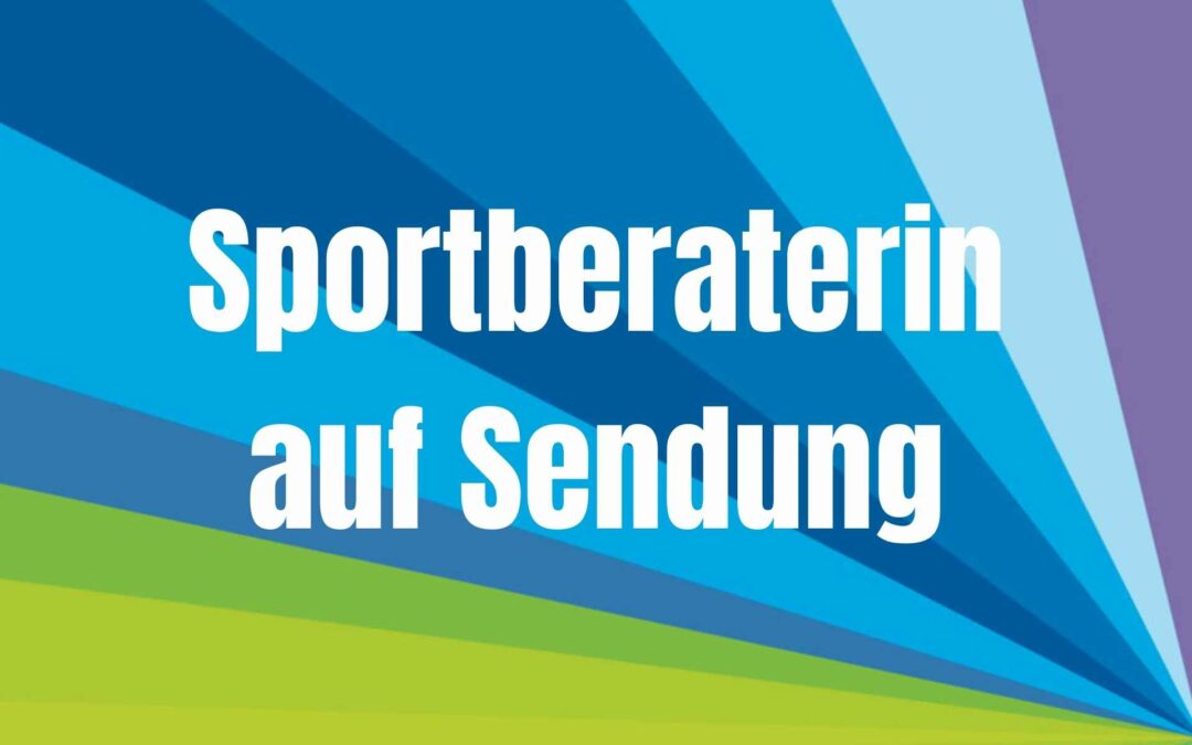Sportberaterin auf Sendung